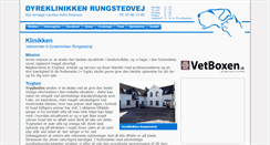 Desktop Screenshot of dyreklinikkenrungstedvej.dk