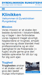 Mobile Screenshot of dyreklinikkenrungstedvej.dk