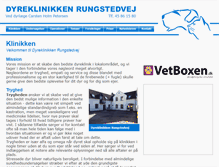 Tablet Screenshot of dyreklinikkenrungstedvej.dk